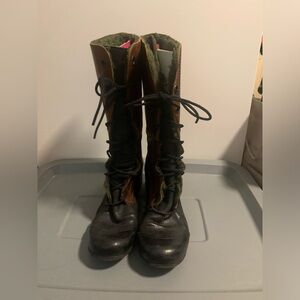 🥂Black and Brown Women's Lace-Up Boots